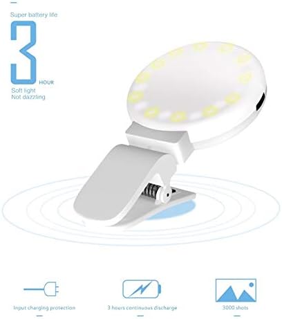 LIUYUNQI 360° Forgatható Hideg Meleg 3 Fogaskerekek Tompítása Mobiltelefon Töltse Lámpa 10 LED Lámpa Gyöngyök Önarckép Fény