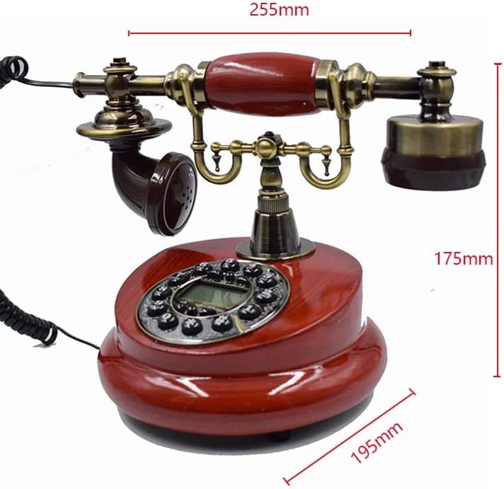 SDFGH Antik Vezetékes Vezetékes Telefon, Gyanta Rögzített Digitális Retro Telefon Gombot, Tárcsázza a Klasszikus, Dekoratív
