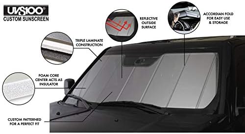 Felerősítők ... be UVS100 Egyéni Fényvédő | UV11128SV | Kompatibilis Válassza ki a Lexus GX460 Modellek, Ezüst