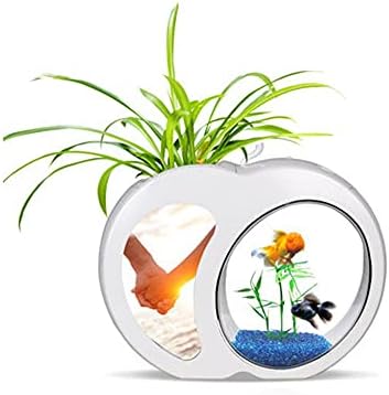 SJYDQ Ökológia Mini Nano akvárium Iroda Akvárium Haza Devoration Mini akvárium Integráció Szűrő LED Rendszer 4.5 L (Szín