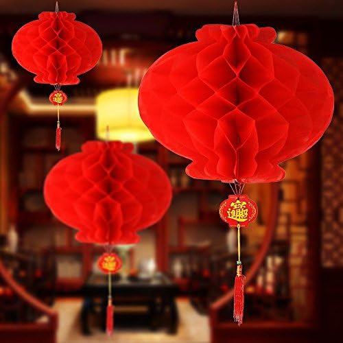 ÁZSIAI HAZA Piros Papír Lantern Lógó Lámpák a Kínai Tavaszi Fesztivál, az Esküvő, Ünnepelni, Lámpás Fesztivál Ünnepi Dekoráció