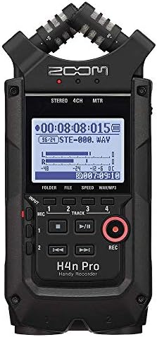 Audio-Technica AT897 Vonal/Gradiens Kondenzátor Puska Mikrofon, Black & Zoom H4n Pro 4-Nyomon Hordozható Felvevő, Fekete,