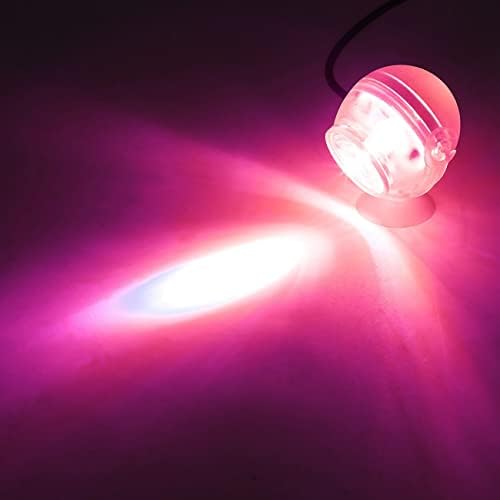 XJhoma akvárium Víz alatti LED figyelmet a tapadókorong, USB Akvárium Fény [Gradiens Színes Dia:4.7 cm(1,8), DC 5V 1W, 4DB]