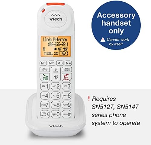 VTech SN5107 Erősített Tartozék a Készülék a Nagy Gombok & Nagy Kijelző SN5127 & SN5147 Vezető Telefon Rendszerek, Multi