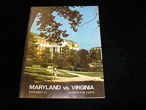 November 22, 1969-ben Maryland kontra Virginia Hivatalos Egyetemi Foci Program EX-MT - Főiskolai Programok