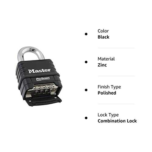 Master Lock-1178 Lakat Kombináció, Alsó, Fekete/Ezüst
