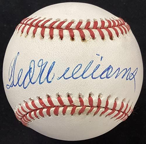 Ted Williams Aláírt Baseball Bob Barna Boston RedSox Autogramot HOF A Gyerek TÁRSASÁGGAL 1 - Dedikált Baseball