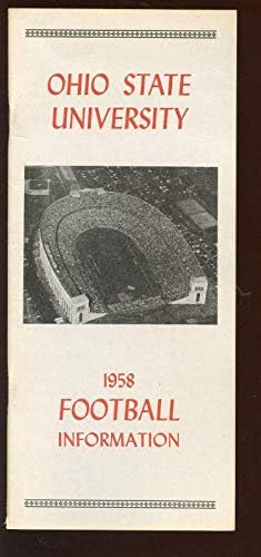 1958 NCAA Football Ohio Állami Egyetem Media Guide NRMT - Főiskolai Programok
