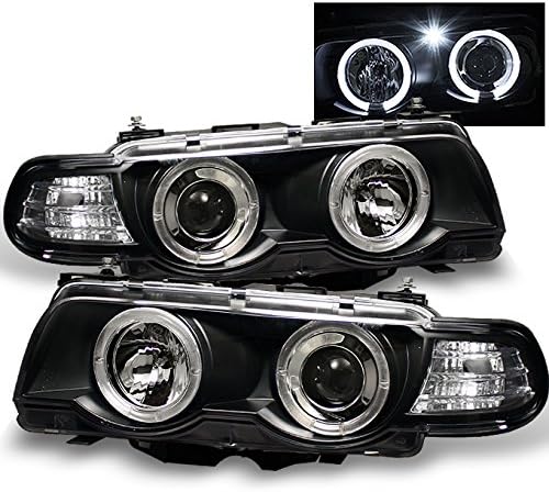 AKKON - BMW E38 7 Sorozat Fekete Előlap Gyári HID Típusú Projektor Fényszóró Első Lámpa Csere Pár