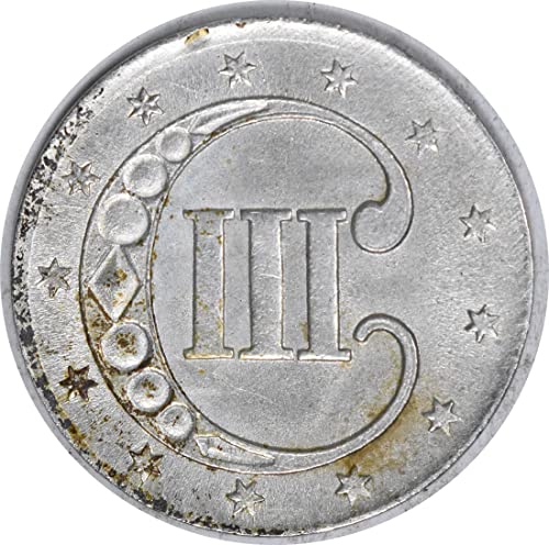 1853 P Három Cent Ezüst Igazolatlan G