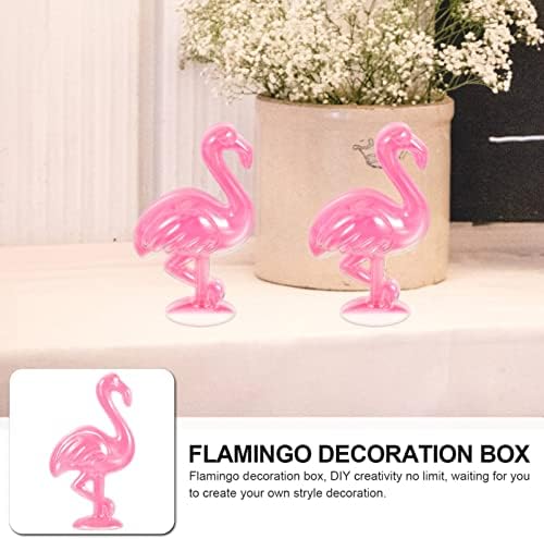 ABOOFAN Kis Tégelyt 10db Flamingo Candy Doboz Luau Trópusi Fél Javára Doboz Hawaii Témájú Ajándék Doboz, Nyári Medence Party