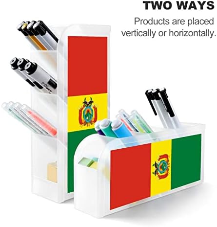 Bolívia Zászló tolltartó, Ceruza Szervező Tároló Smink Ecset Kupa Művészeti Kellékek asztali Office Home Fehér