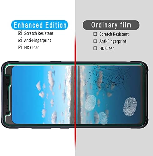 Slanku [3-PACK] képernyővédő fólia Samsung Galaxy S8 Aktív Edzett Üveg, Anti-Semmiből, Nem Buborékok, Könnyen telepíthető,