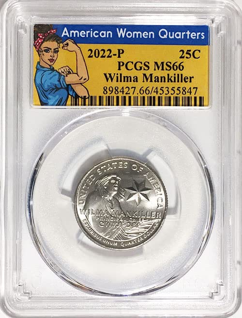 2022 P Amerikai Nők Negyede Wilma Mankiller Negyed MS 66 Rosie Címke PCGS