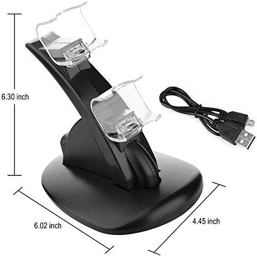 Meiyiu Controller Töltő Dokkoló LED Dual USB PS4 Töltés Állni Állomás Bölcsőtől a Sony Playstation 4 PS4 / PS4 Pro /PS4 Slim