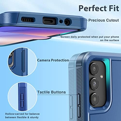 FNTCASE Samsung Galaxy A54-5G-Ügy: Katonai Hibrid Csepp Bizonyíték Védelem Kiterjed a Mágneses Állvány | Matt Textúrájú Ütésálló