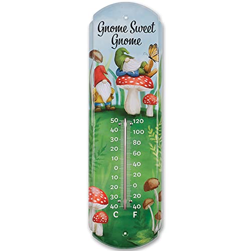 Carson Dekoratív Gnome Édes Gnome Kültéri Hőmérő - Nagyméretű Fali Hőmérő Terasz, Terasz, Kert Kerti Dekoráció