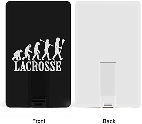 Lacrosse Evolúció Grafikus Lacross Lejátszó USB-Meghajtó Hitelkártya Design USB Flash Meghajtó U Lemez, pendrive, 64G