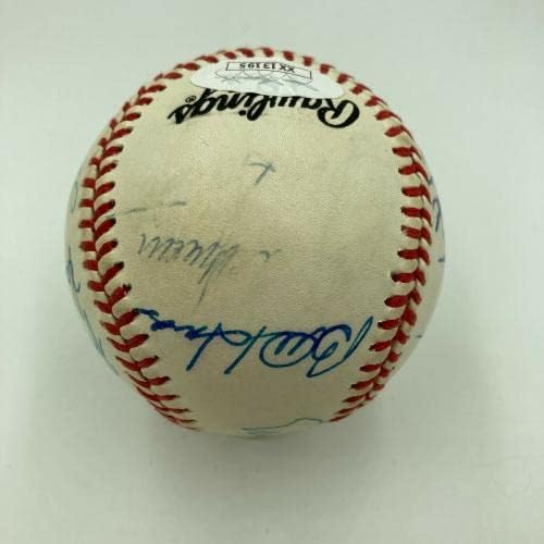 1969 Chicago Cubs Csapat Aláírt Baseball Ernie Bankok Billy Williams SZÖVETSÉG COA - Dedikált Baseball