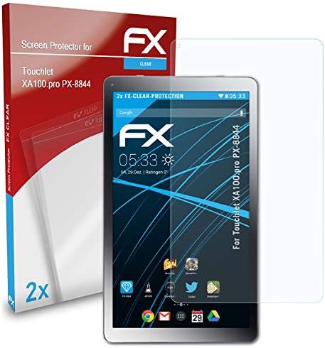 atFoliX Képernyő Védelem Film Kompatibilis Touchlet XA100.pro PX-8844 képernyővédő fólia, Ultra-Tiszta FX Védő Fólia (2X)