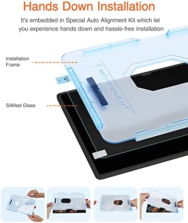 KCT tabletta Silkfeel Üveg képernyővédő fólia Samsung Galaxy Tab S8 Ultra 14.6 Inch (SM-X900/SM-X906) [Automatikus Igazítás