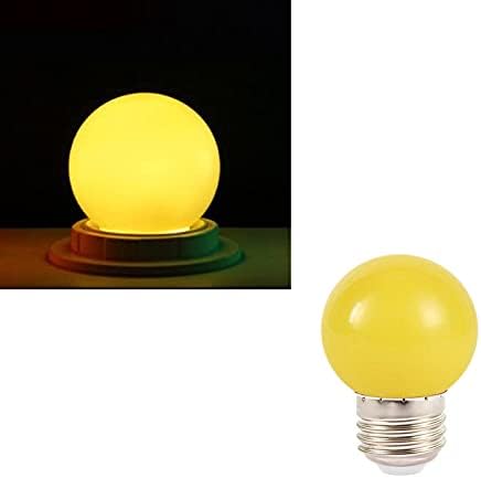 Lxcom Világítás 10 Pack LED-es Sárga Izzó LED G45 Színű Izzó 1W Globe Izzók Színű Éjszakai Fény Izzó E26/E27 Közepes Bázis