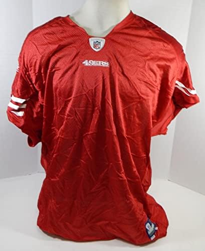 2010-ben a San Francisco 49ers Üres Játék Kiadott Piros Mez Reebok XXXL DP24149 - Aláíratlan NFL Játék Használt Mezek