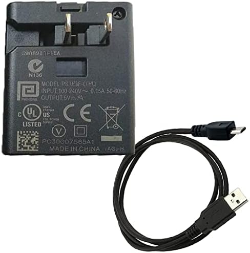 UpBright 5V AC/DC Adapter+Micro USB Töltő Kábel Kompatibilis Saregama Carvaan SCM02 Mini Bluetooth Hangszóró Hindi Akkumulátor