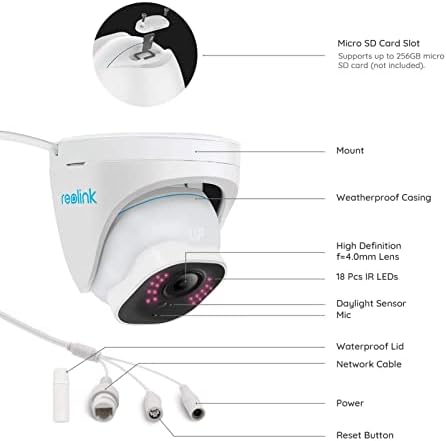 REOLINK 4K Kültéri Biztonsági Kamera kle-nél-810A(2 darabos Csomag) Csomag kle-nél-820A(Csomag 2), Okos Ember/Jármű Észlelése,