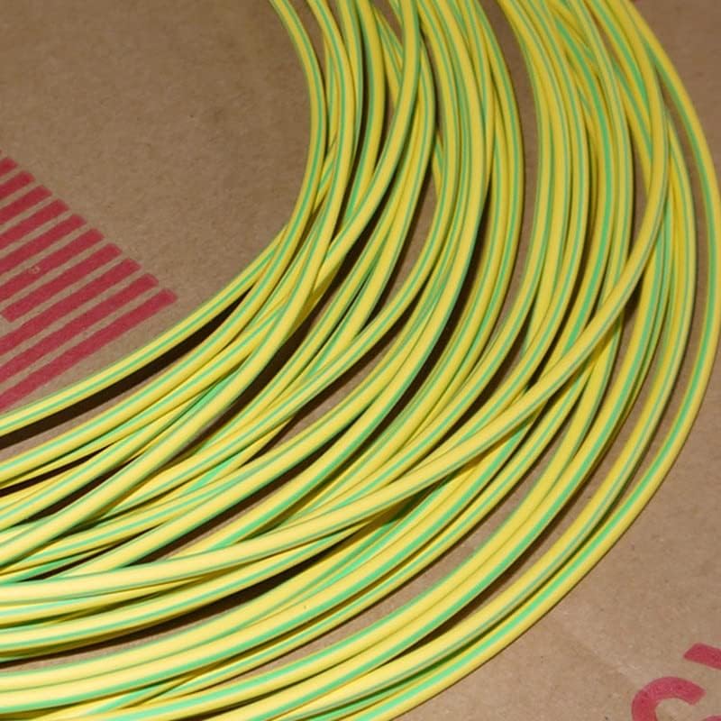 5M/Sok Yellow & Green - 2MM 4MM 6MM 8MM 10MM 12MM Választék Arány 2:1 Poliolefin Hő Zsugorodó Cső Cső Szigetelőcső Kábel