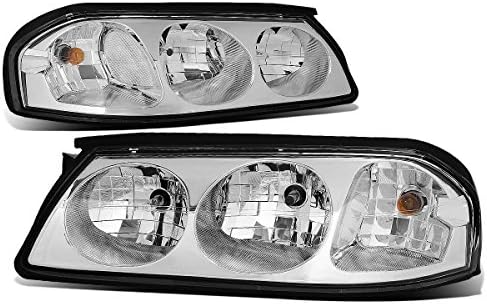 Auto-Dinasztia Pár Chrome Ház Tiszta Sarokban Fényszóró Szerelvény Lámpa Kompatibilis Chevy Impala 8 Gen 00-05