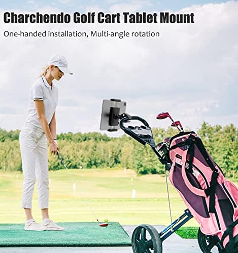 Golfkocsi Tablet Tartó, Charchendo [2 1] Univerzális mobiltelefon Mounth Anti Shake 360° Állítható Kerekesszék, Babakocsi
