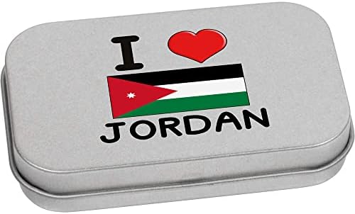 Azeeda 80mm 'Szeretem Jordan' Fém Csuklós Tin/Tároló Doboz (TT00182688)