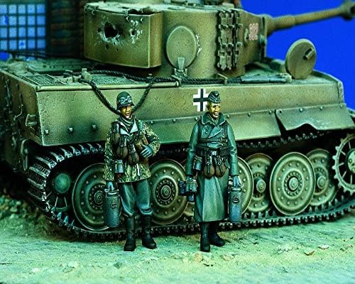 Goodmoel 1/35 második VILÁGHÁBORÚ német Tank Legénysége Gyanta Katona Modell Készlet (2 fő, Nem Tank)/Összeszerelt, valamint