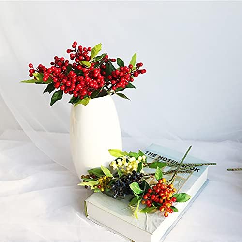 DEKIKA Tökéletes Karácsonyi Dekorációs Ajándék,æ— Mesterséges Piros Berr,10db Virág Bogyók Buborék Csokrok, Virágok, Gyümölcs,