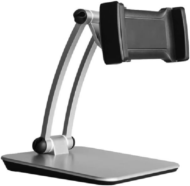 LIRUXUN Tablet Állvány, Alumínium Asztal, Állítható Állvány Összecsukható 360° Forgatható Telefon Jogosultja