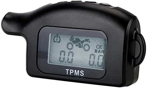 ygqzm Motorkerékpár TPMS LCD Kijelző Motor keréknyomás Ellenőrző Riasztó Rendszer Gumiabroncs Hőmérséklet -, 2 Külső Érzékelők