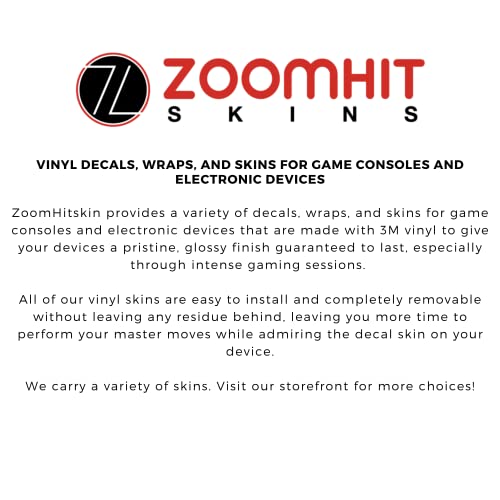 ZOOMHITSKINS Vezérlő Bőr Kompatibilis az Xbox Egy S Xbox One X, 3M Vinyl Matrica Technológia, Eper, Rózsaszín, Piros Virág,
