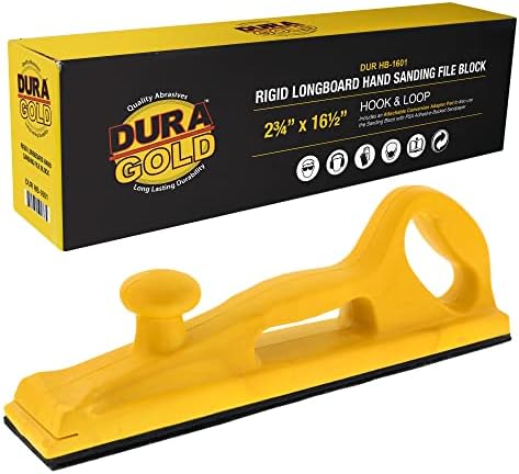 Dura-Gold Pro Series Merev Longboard Kézi Csiszolás Fájl Blokk Mindkét Horog & Hurok Hordozó, valamint a PSA Hátlap Adapter