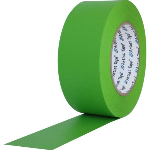 ProTapes Művész Szalag Flatback Nyomtatható Papír, Tábla, vagy Konzol Szalag, 60 yds Hossz x 1/2 Széles, Zöld (Csomag 72)