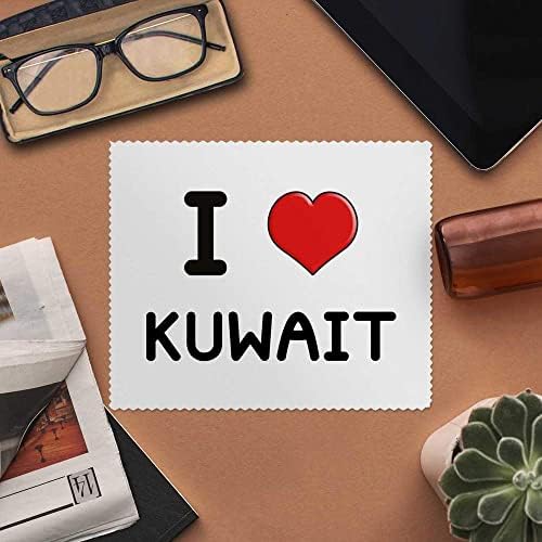 Azeeda 2 x 'Szeretem Kuvait' Mikroszálas Lencse/Szemüveg Tisztító Kendők (LC00018016)