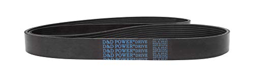 D&D PowerDrive 525L18 Metrikus Normál Csere Öv, L, 18 -Zenekar, 52.5 Hossz, Gumi
