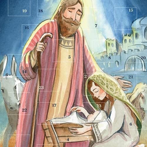 Visszaszámlálás karácsonyig 2023 Betlehemes Adventi Naptár 24 Húzza a Lap Ajtók Tanulságos Történetek a Messiás, az Oktatási