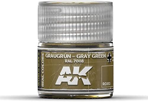 AK Interaktív Valódi Színek Graugr�n-Szürke Zöld RAL 7008 10ml - Műanyag Modellezési Fest & Kiegészítők, Elem RC053