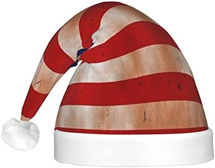 Szomorú Usa Zászló Vicces Felnőttek Plüss Télapó Sapka Fény Karácsonyi Kalap Női & Férfi Karácsonyi Ünnepi Kalap