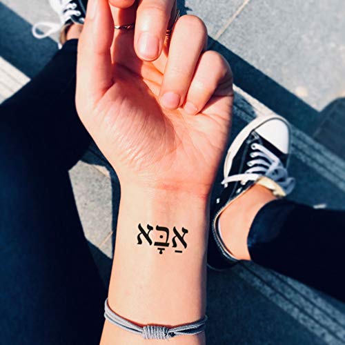 Abba A héber Ideiglenes Tetoválás Matrica Szett (2) - OhMyTat