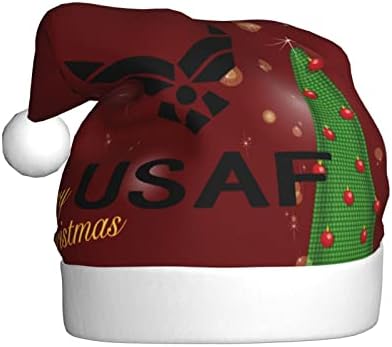 Amerikai Légierő Usaf Vicces Felnőttek Plüss Télapó Sapka Karácsonyi Kalap Női & Férfi Karácsonyi Ünnepi Kalap