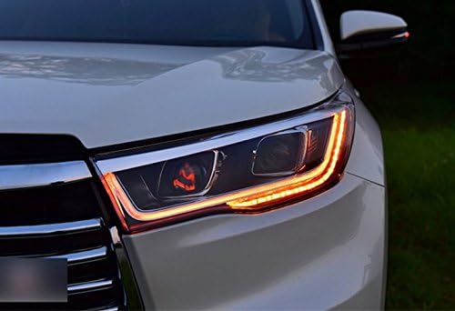 GOWE Autó Stílus A Toyota HIGHLANDER fényszórók HEGYLAKÓ fej lámpa Angel eye led DRL első lámpa Bi-Xenon Lencse xenon színhőmérséklet:6000k;Teljesítmény:35w