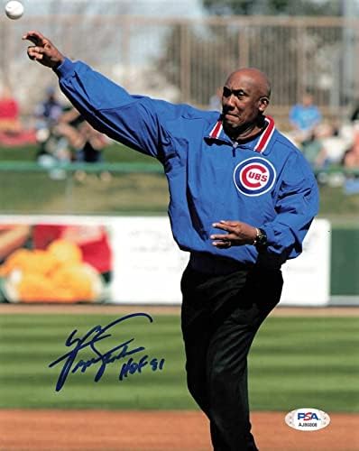 Ferguson Jenkins aláírt 8x10 fotó PSA/DNS-Chicago Cubs Aláírt - Dedikált MLB Fotók