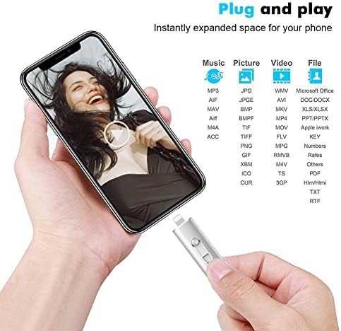 RAOYI 64 gb-os USB Stick a Telefon, 3 az 1-ben USB 3.0 C Típusú pendrive, Nagy Sebességű Fotó Memory Stick Külső Tároló pendrive-ra